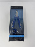 The Sharper Image 13-in-1 Folding Multi-Tool Blue LED Utility Clip Travelmate