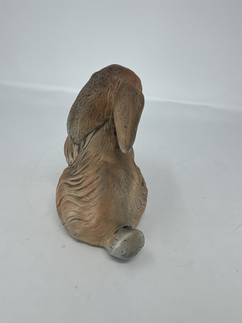 Vtg Ceramic Bunny Rabbit Figurine Easter Grey White Sculpture