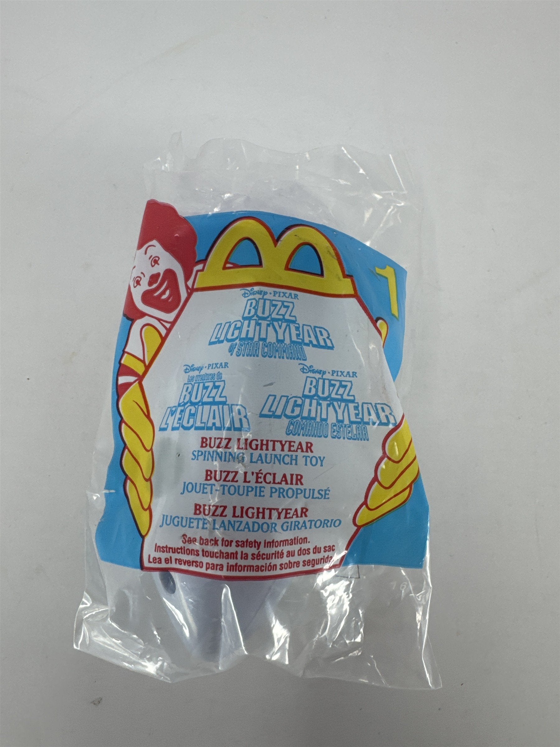 McDonalds Happy Meal Toy Buzz Lightyear Spinning Launch Toy 2001 Vintage Toy