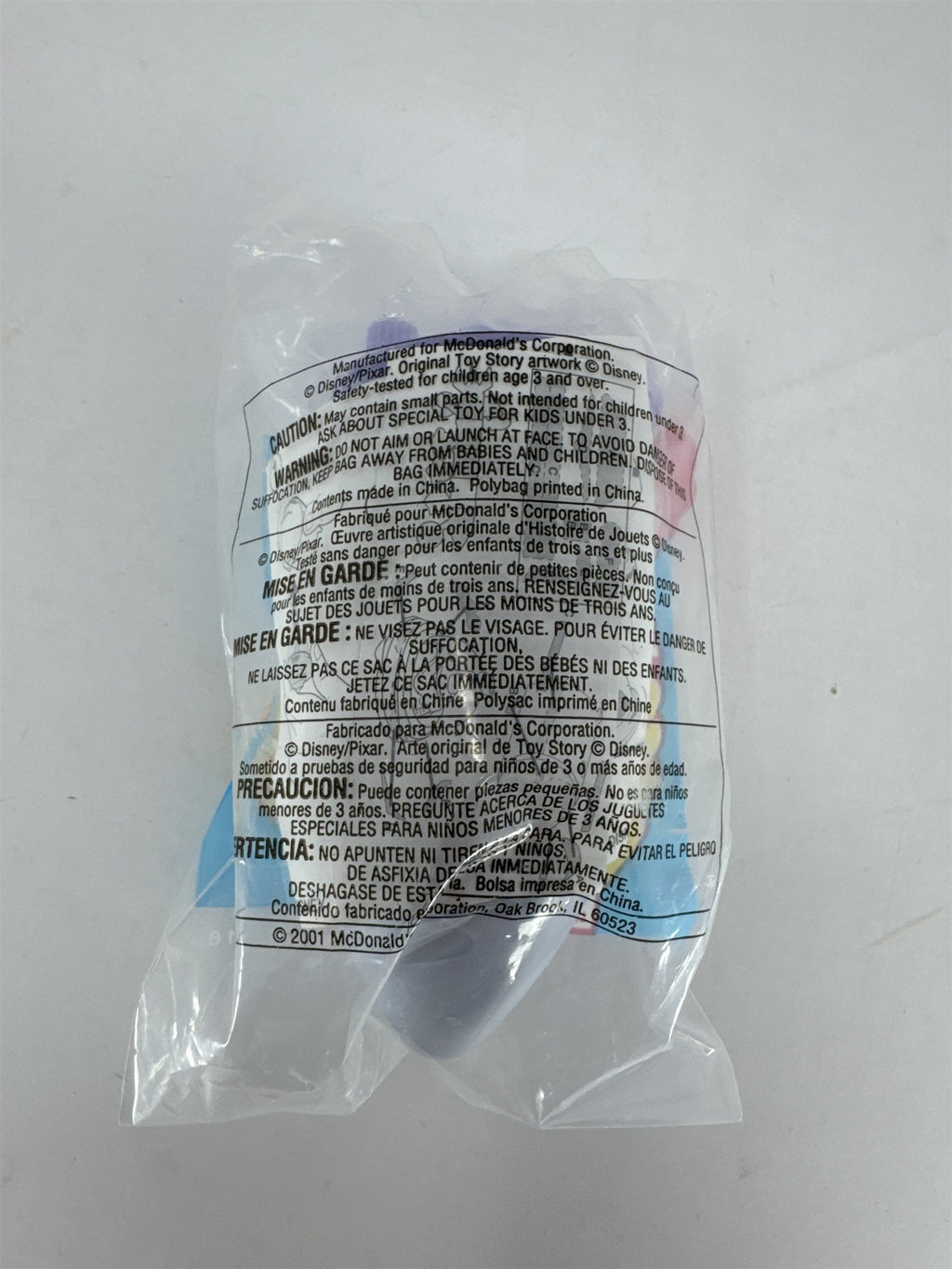 McDonalds Happy Meal Toy Buzz Lightyear Spinning Launch Toy 2001 Vintage Toy