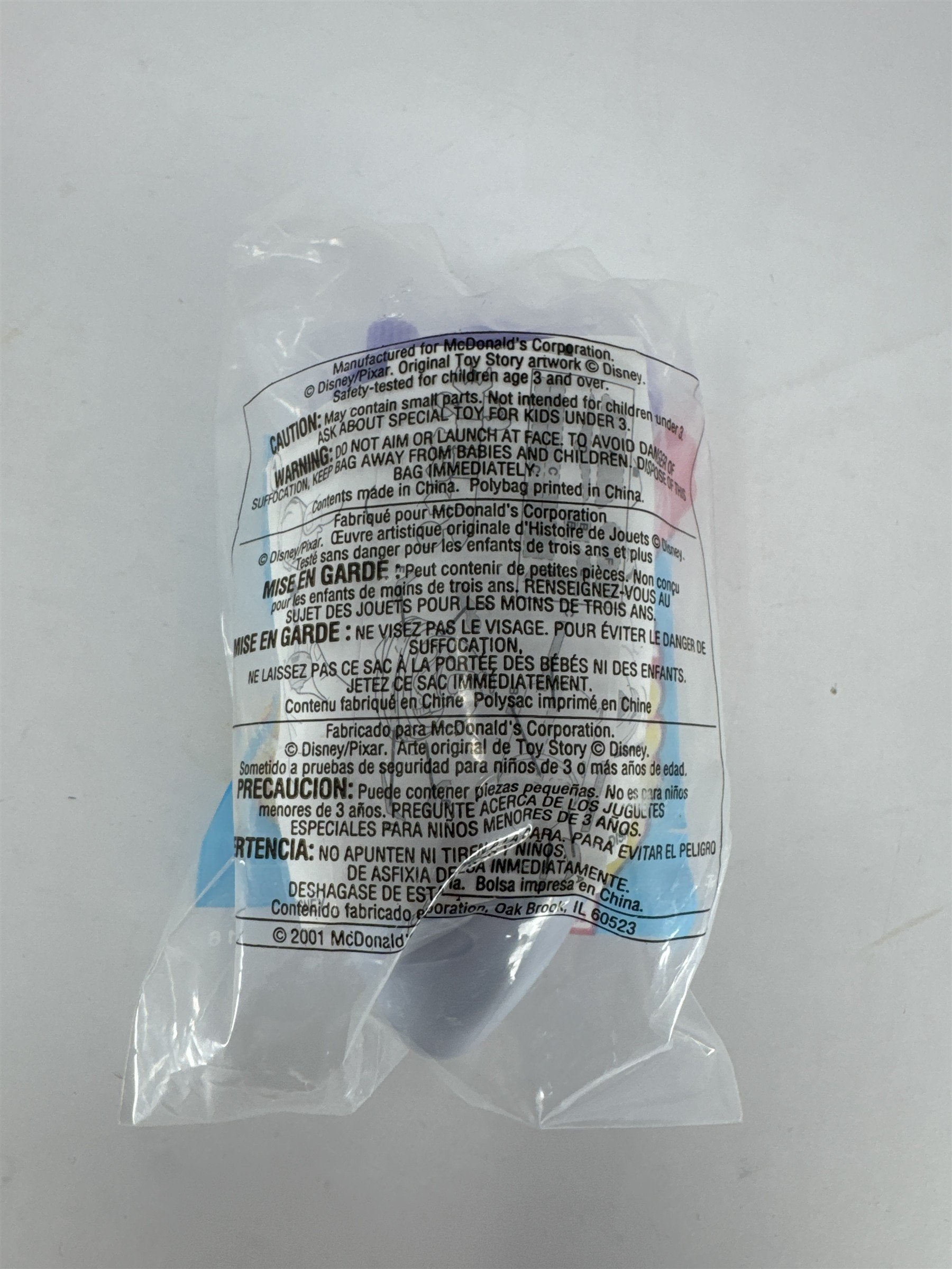 McDonalds Happy Meal Toy Buzz Lightyear Spinning Launch Toy 2001 Vintage Toy