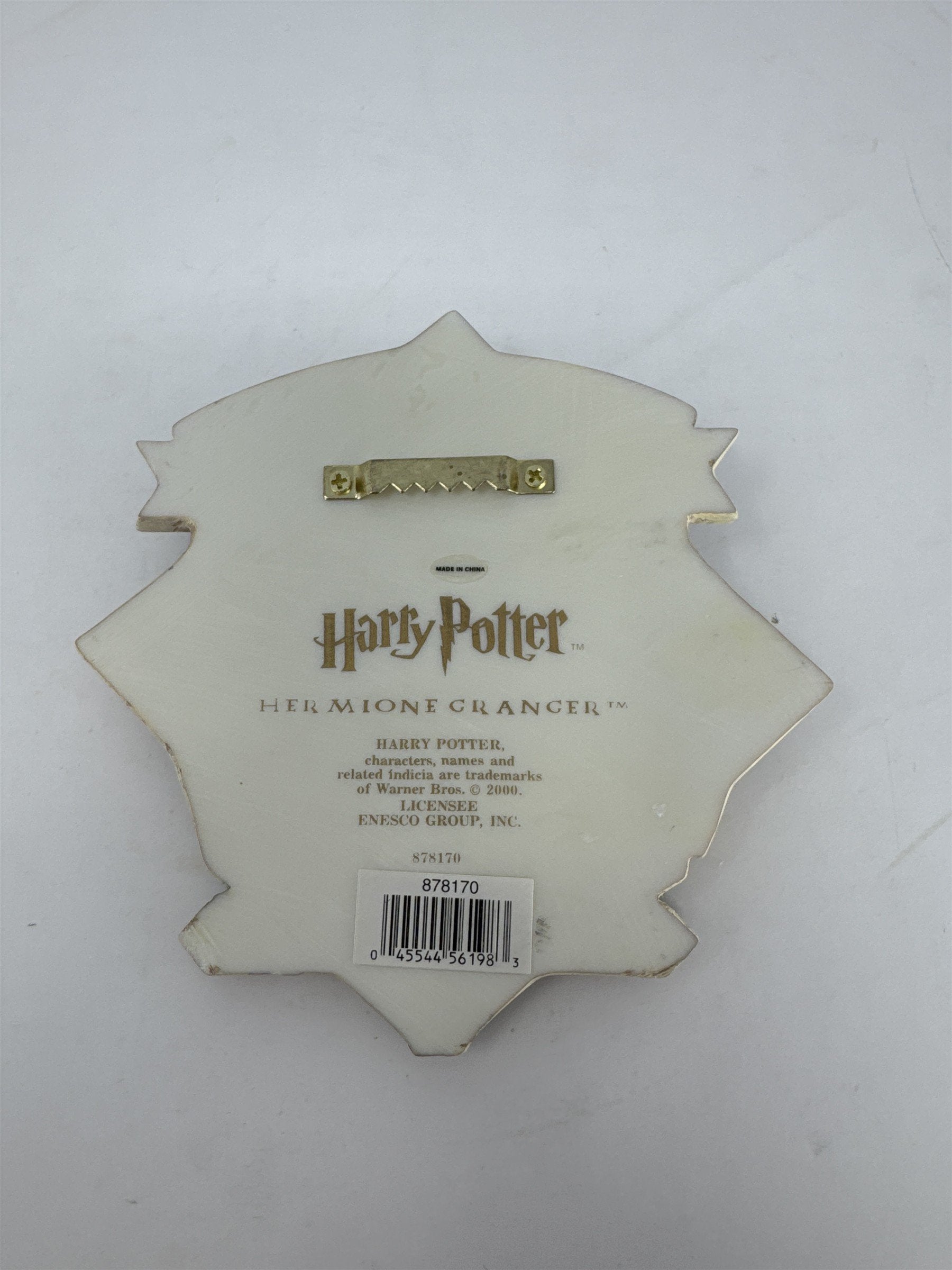 Vintage 2000 Enesco Harry Potter Hermione Granger Wall Plaque 3D Sculpted