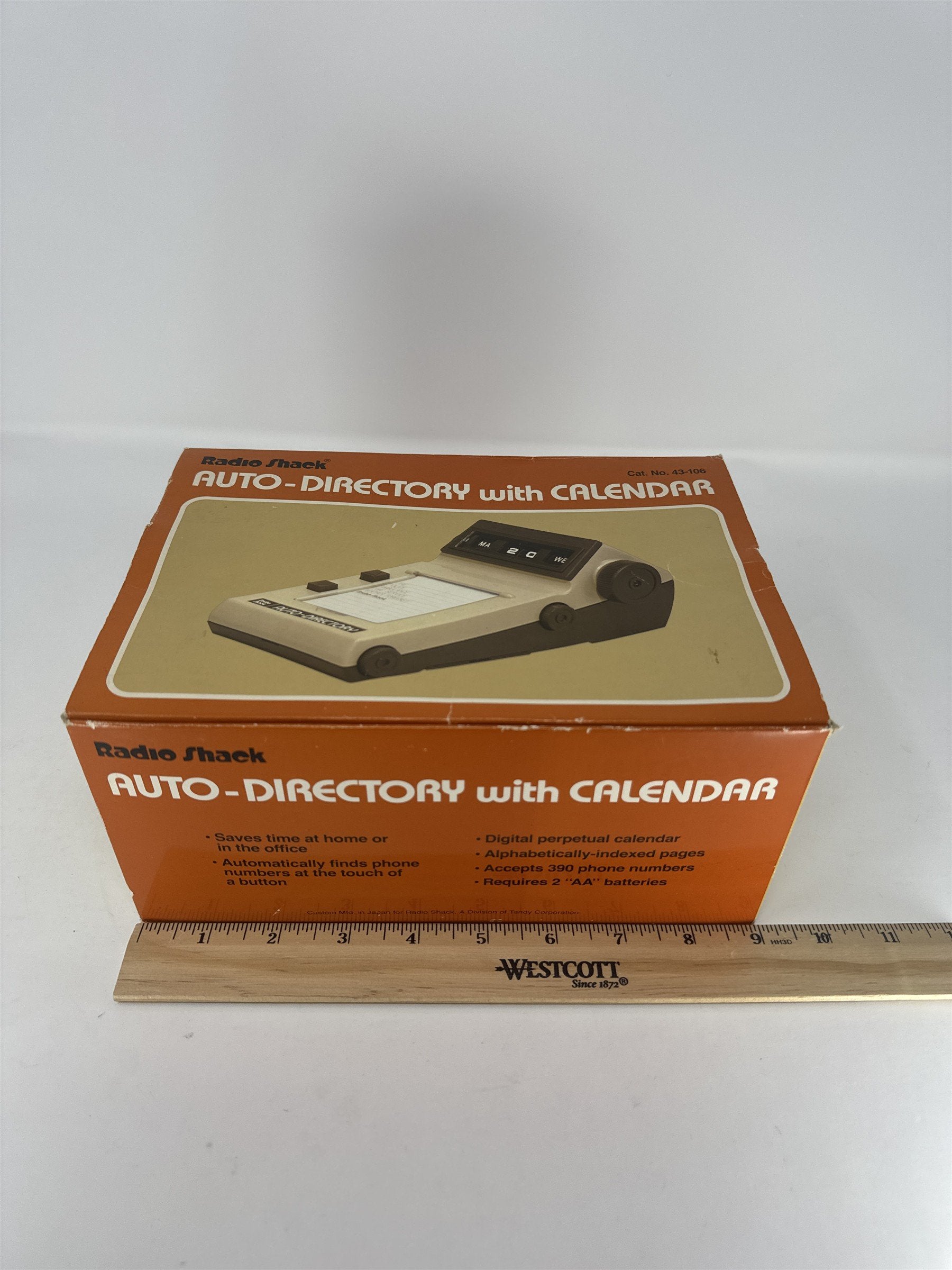 Vintage RadioShack Auto-Directory with Calendar 43-106 NIB Motorized Phone Book