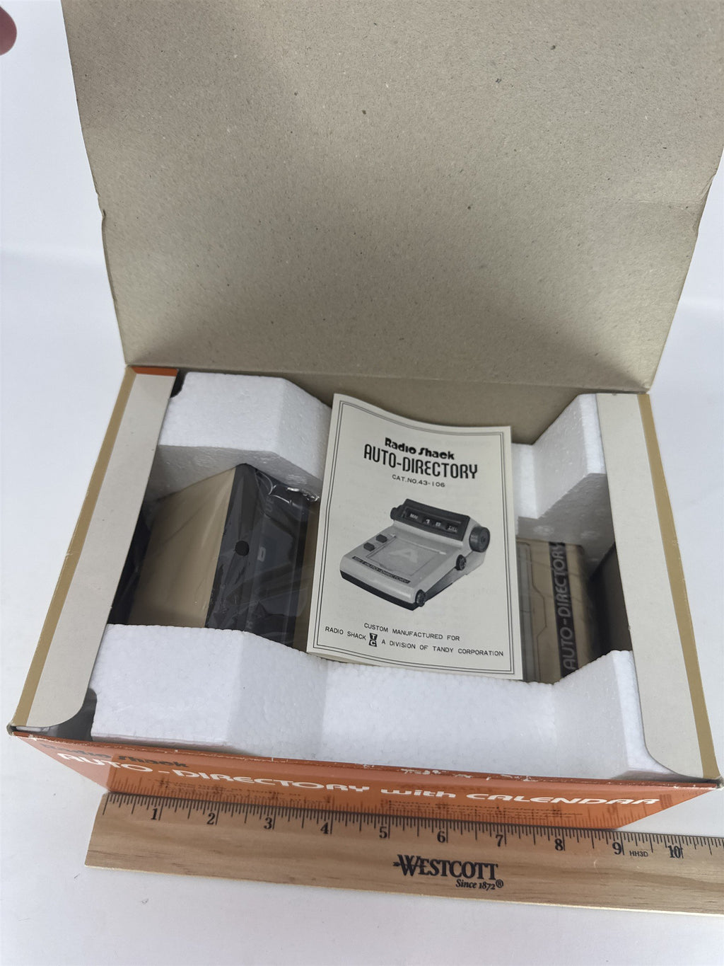 Vintage RadioShack Auto-Directory with Calendar 43-106 NIB Motorized Phone Book