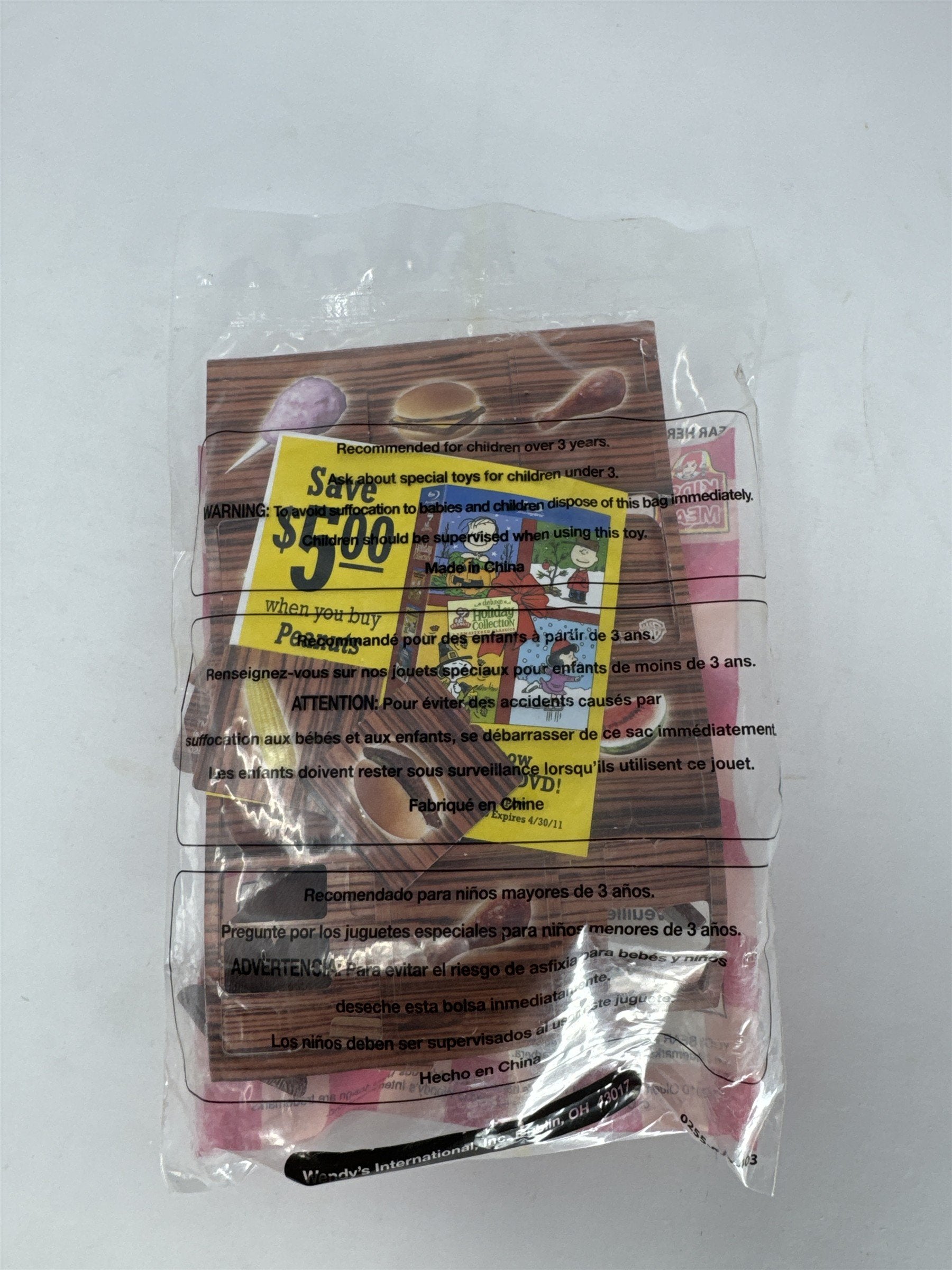 Vintage 2010 Wendy's Yogi Bear Yogi's Basket Stack Game Kids Meal Toy NIP