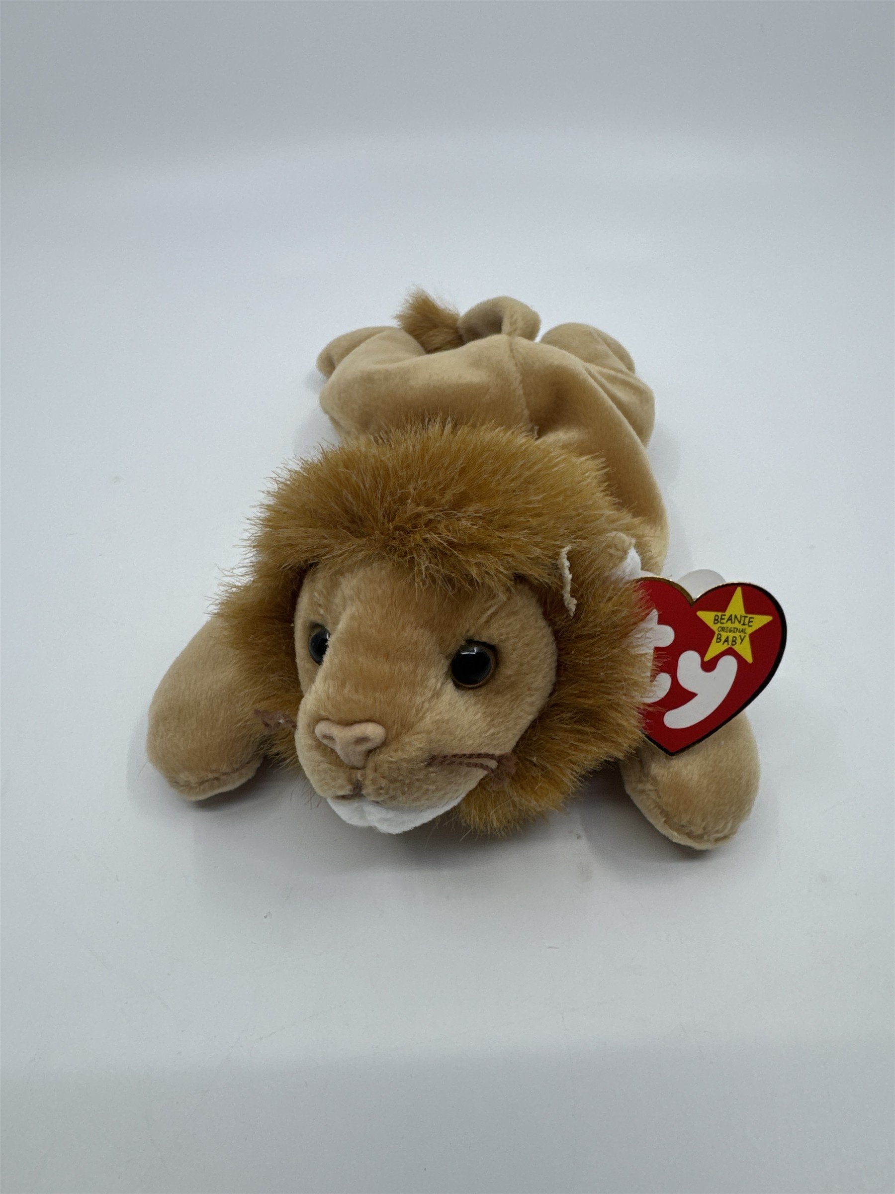 TY Beanie Baby Stuffed Animal Roary The Lion 1996