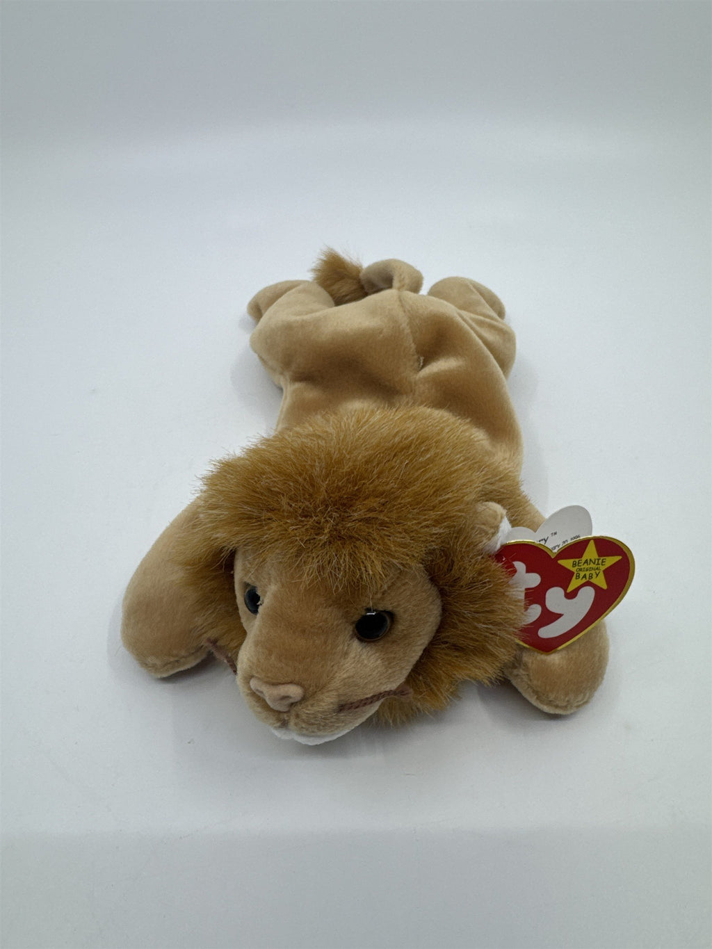 TY Beanie Baby Stuffed Animal Roary The Lion 1996