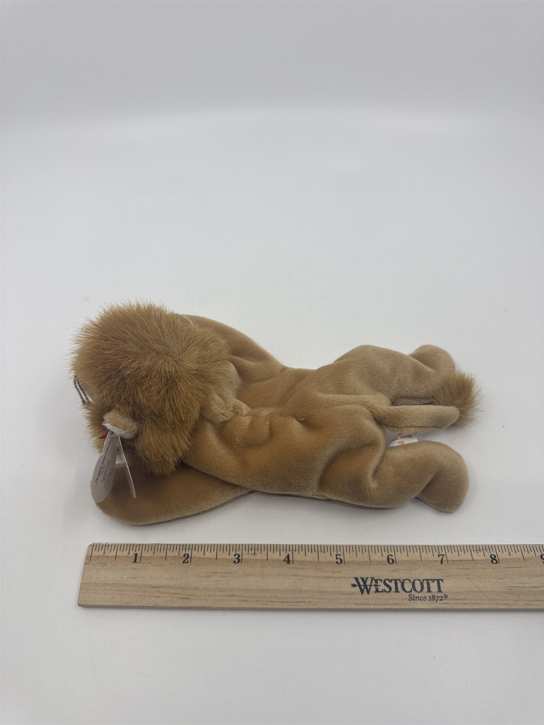 TY Beanie Baby Stuffed Animal Roary The Lion 1996