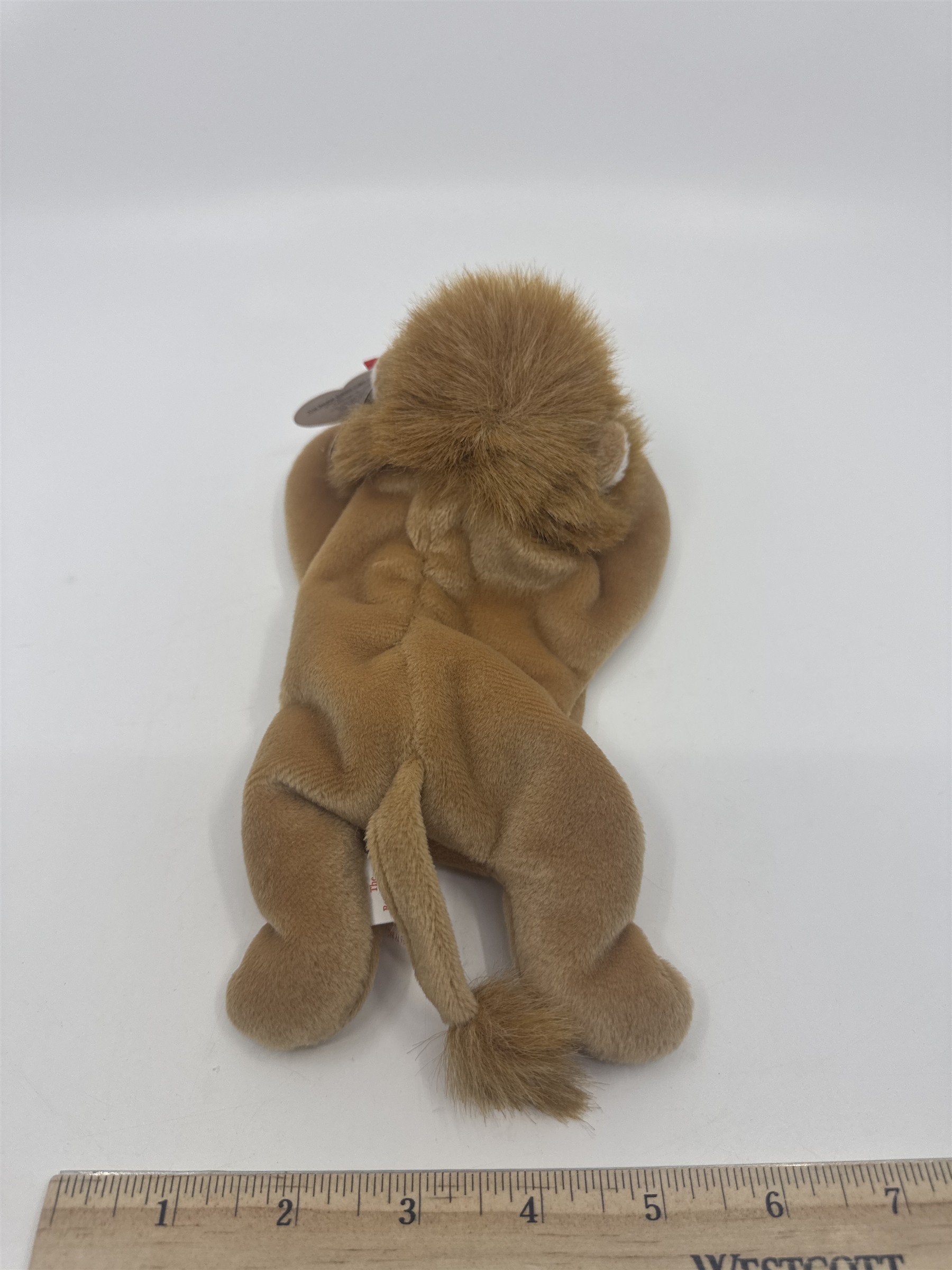 TY Beanie Baby Stuffed Animal Roary The Lion 1996