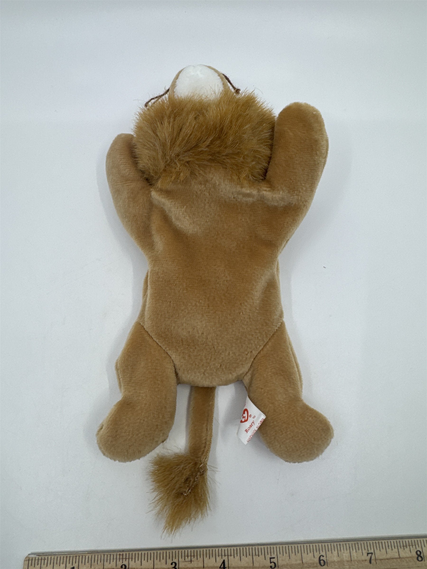 TY Beanie Baby Stuffed Animal Roary The Lion 1996