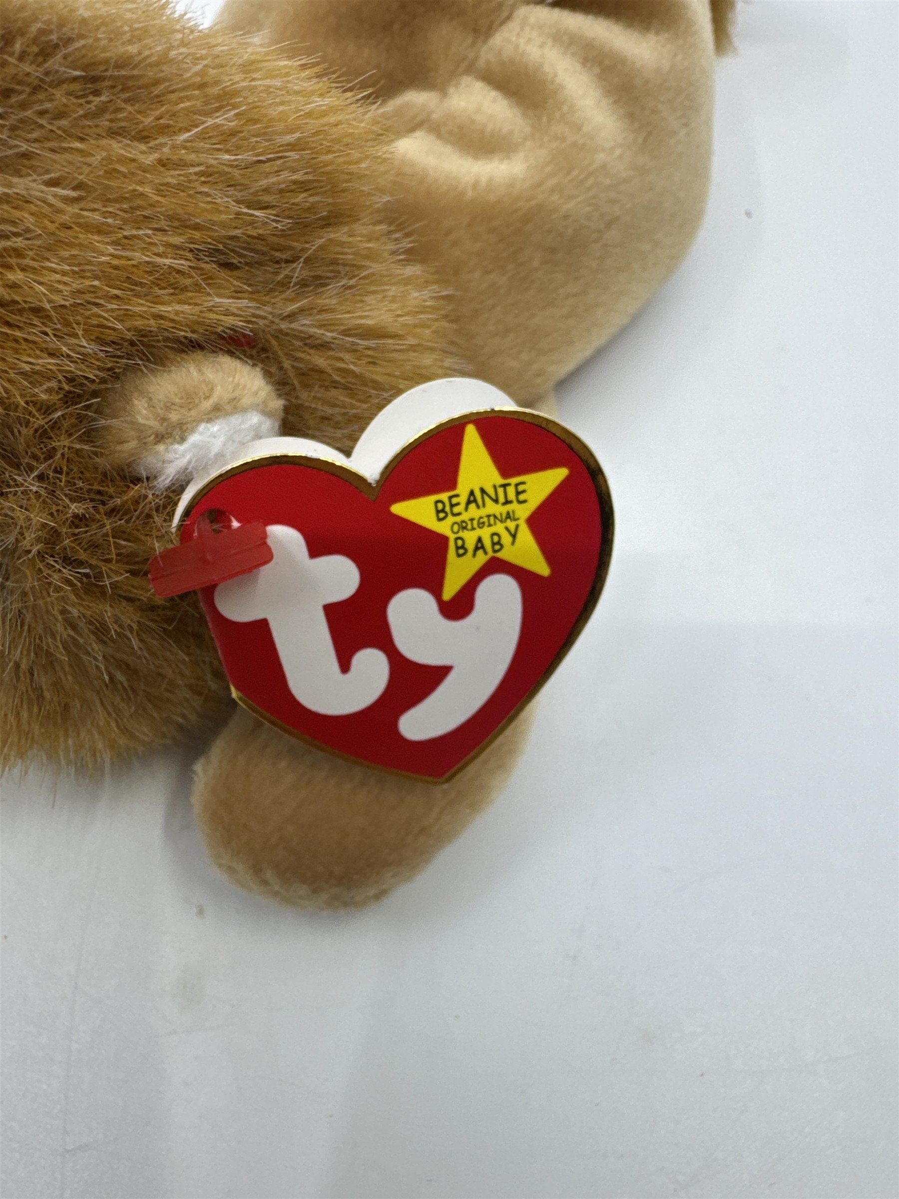 TY Beanie Baby Stuffed Animal Roary The Lion 1996