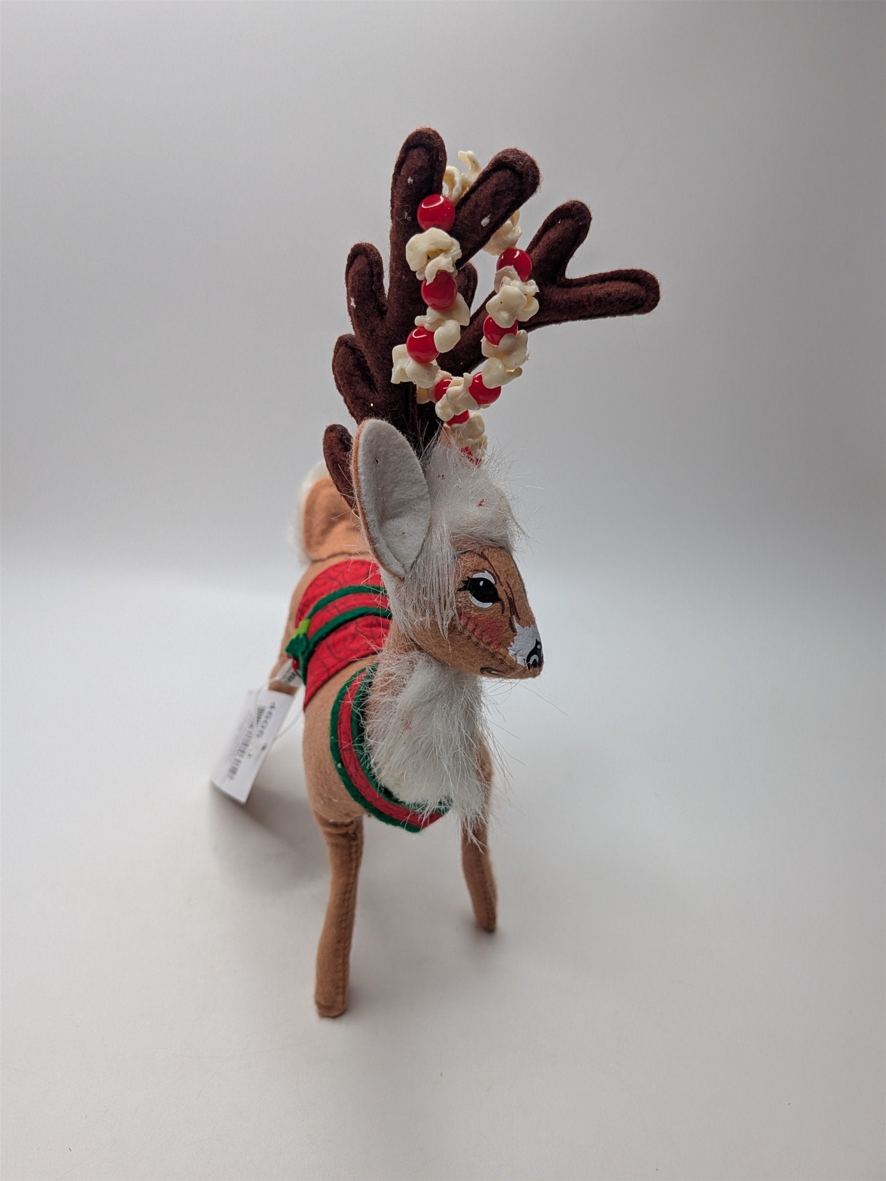 Vintage Annalee 2020 Christmas Whimsy 8" Reindeer Popcorn Cranberry Garland