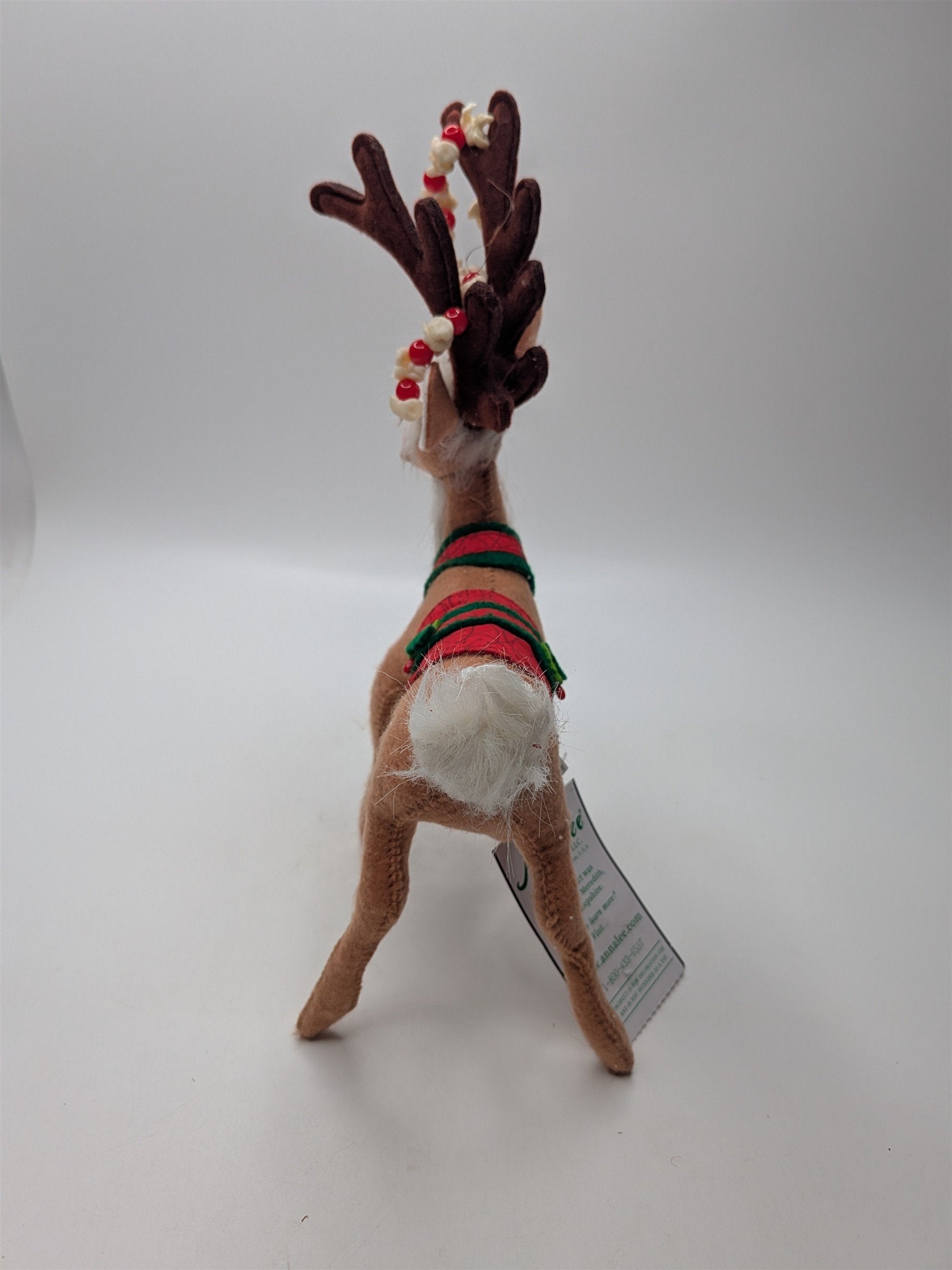 Vintage Annalee 2020 Christmas Whimsy 8" Reindeer Popcorn Cranberry Garland