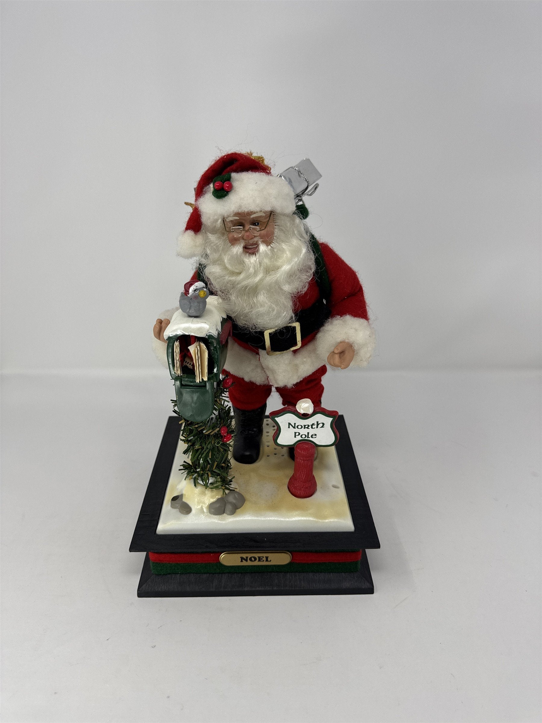 Vintage Holiday Creations Santa North Pole Mailbox Musical Decor Christmas Tunes