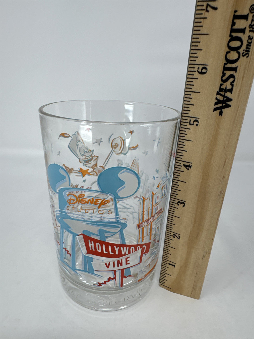 Vtg 1996 McDonald's Disney World 25th Remember Magic MGM Studios Lumiere Glass