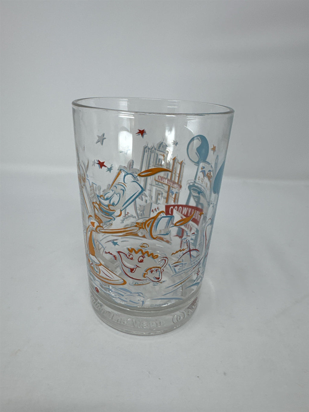 Vtg 1996 McDonald's Disney World 25th Remember Magic MGM Studios Lumiere Glass