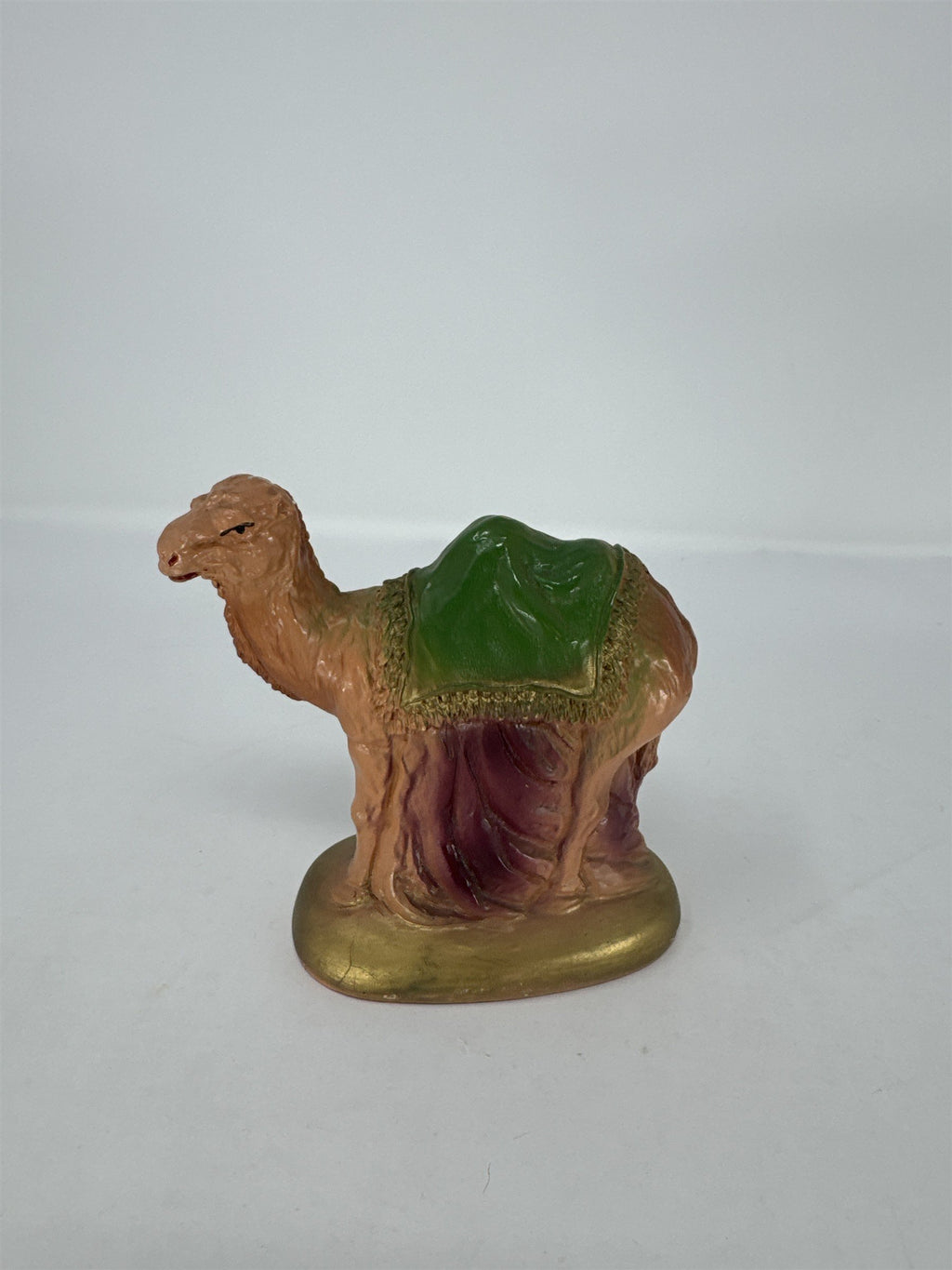 Vtg Chalk Nativity Camel Figure Scale Hand Painted Christmas