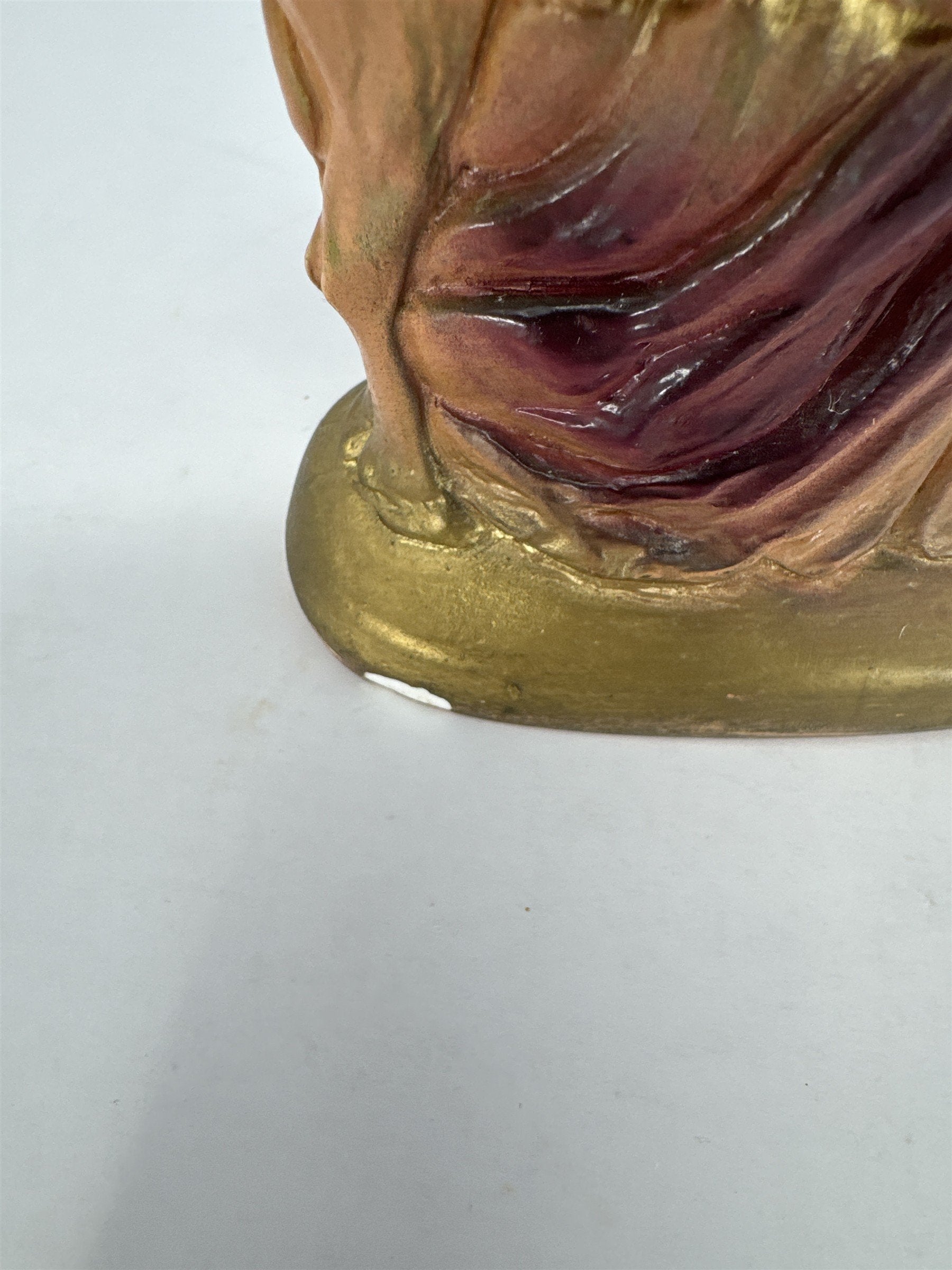 Vtg Chalk Nativity Camel Figure Scale Hand Painted Christmas