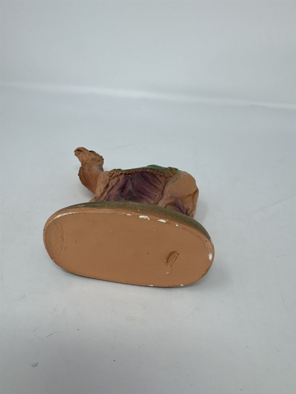 Vtg Chalk Nativity Camel Figure Scale Hand Painted Christmas