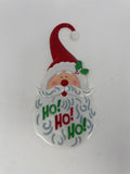 Vtg JSNY Santa Door Knob Hanger 12" Plastic Ho Ho Ho Christmas Decor Retro 80s