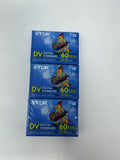Lot of 3 TDK Mini DV 60 Min Digital Video Cassette Tapes Life on Record New Seal
