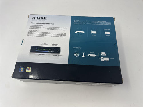 D-Link EBR-2310 Ethernet Broadband Wired Router 4-Port 10/100 Router