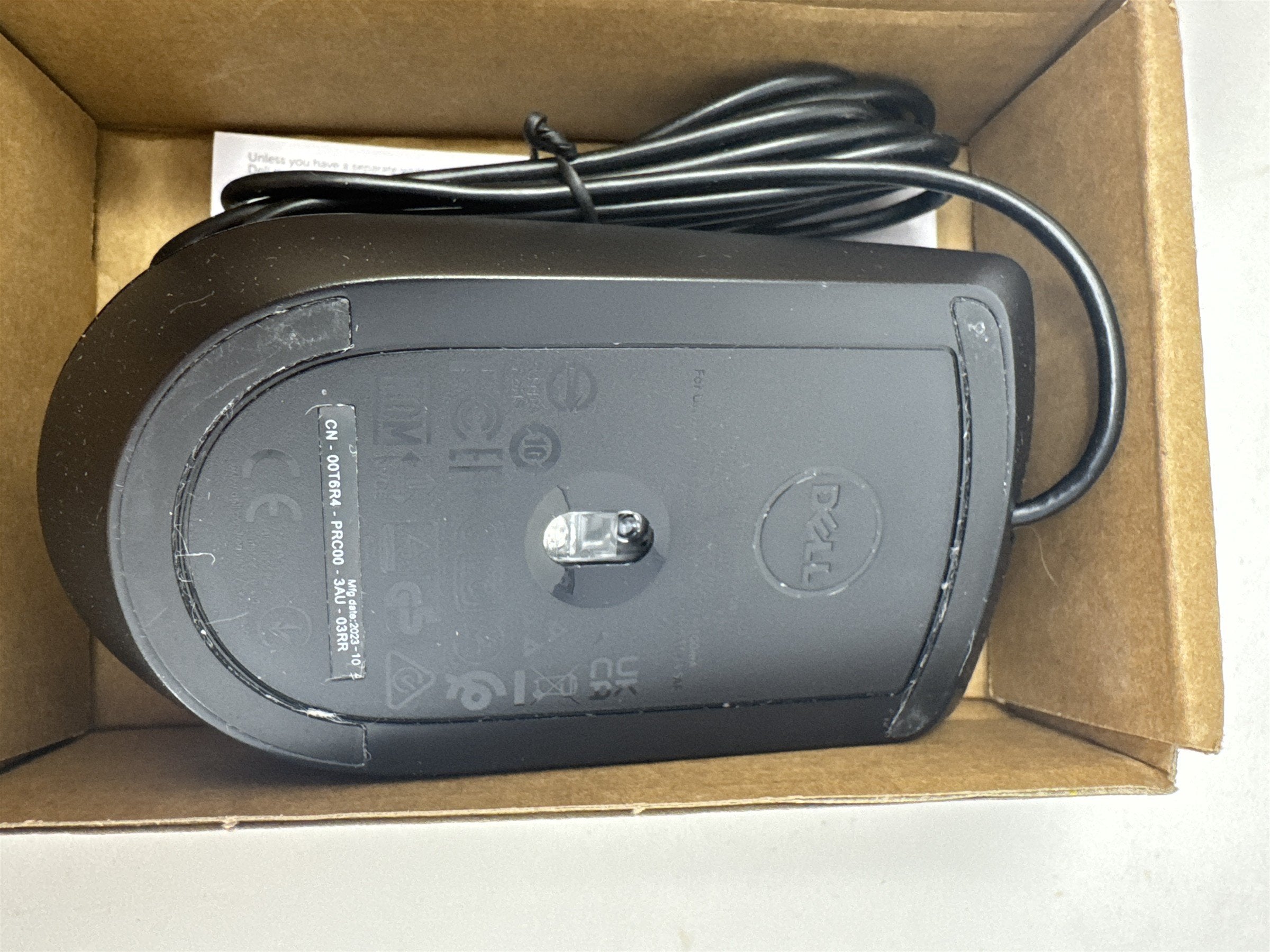 Dell MS116 Wired Optical Mouse Black 1000 DPI USB Scroll Wheel MS116-BK