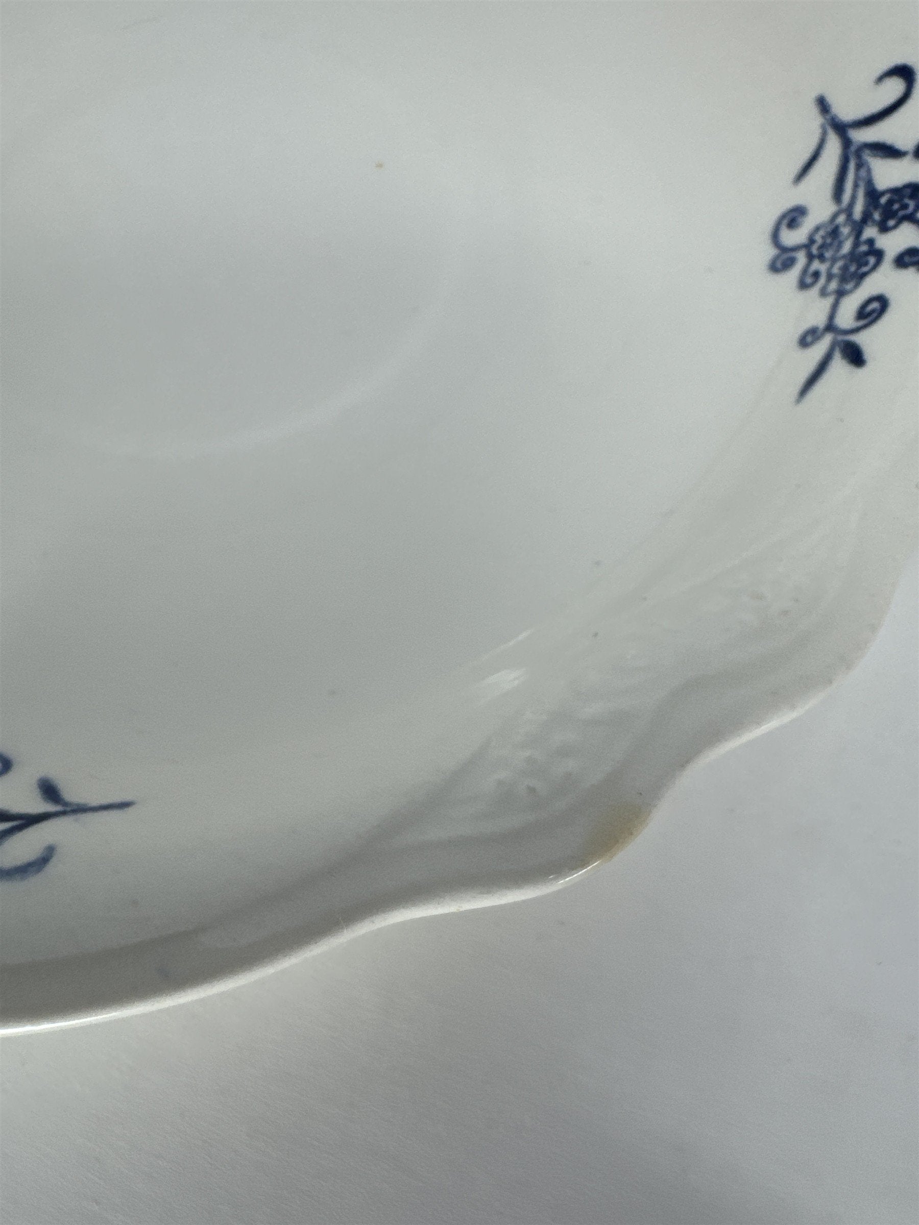 Set of 4 Vtg Homer Laughlin Virginia Rose Imperial Blue Saucer Plates USA 1962