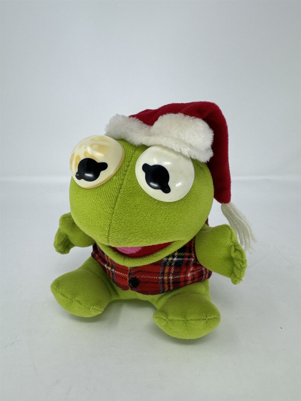 Vtg 1987 Kermit the Frog Plush Stuffed Animal The Muppets Jim Henson *Eye Wear*