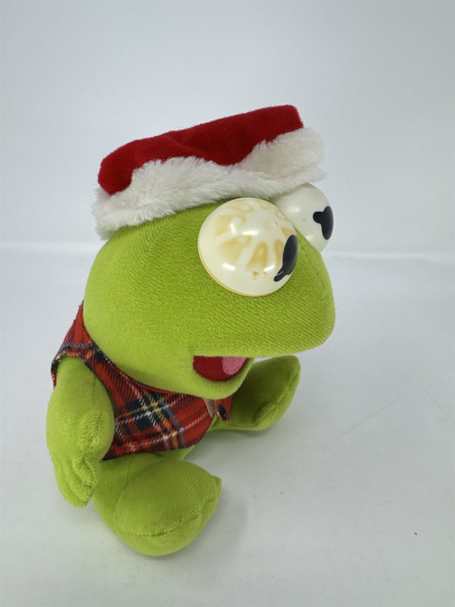 Vtg 1987 Kermit the Frog Plush Stuffed Animal The Muppets Jim Henson *Eye Wear*