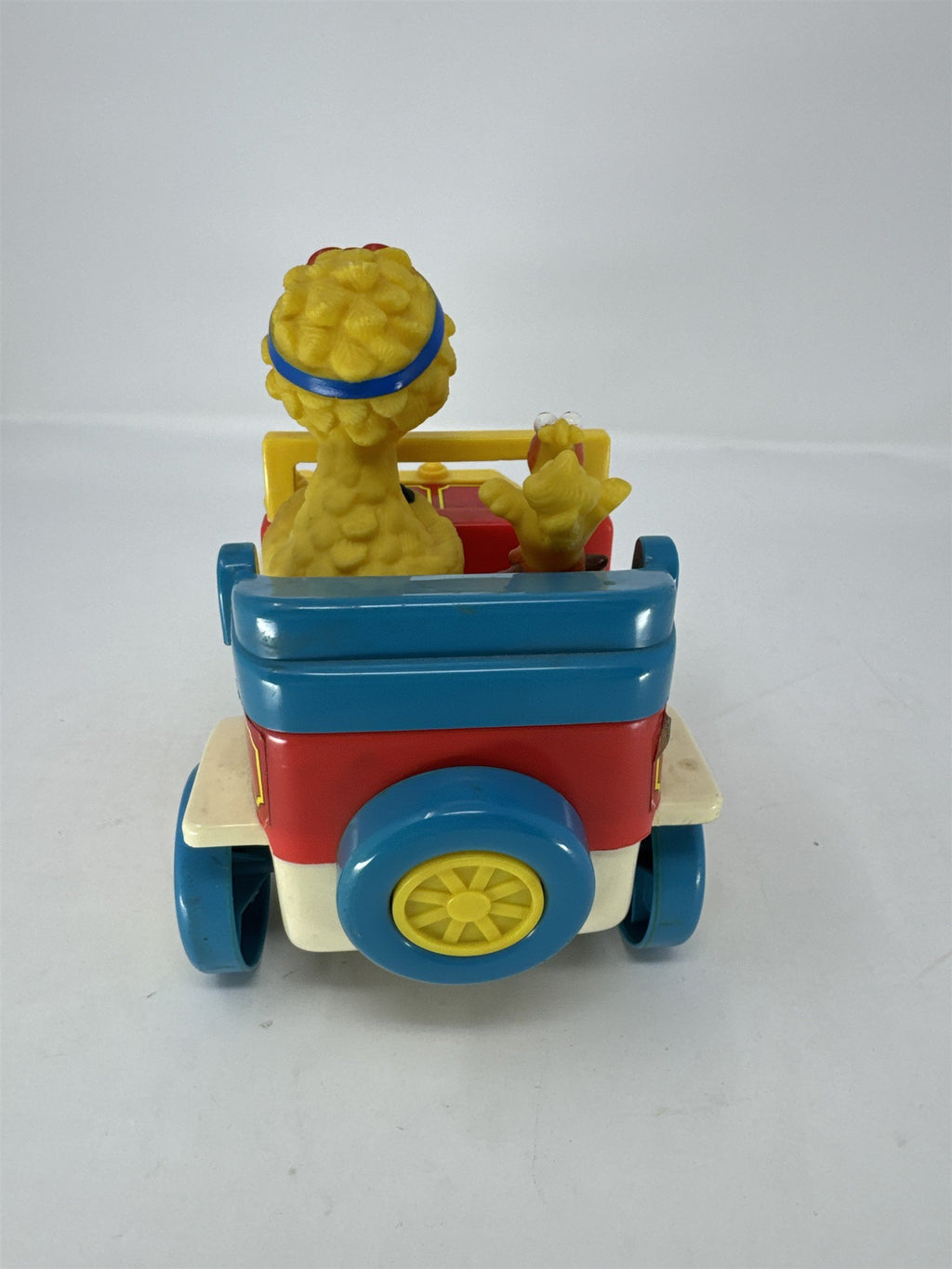 Vintage 1988 Illco Sesame Street Big Bird & Little Bird Bumper Car Toy Untested