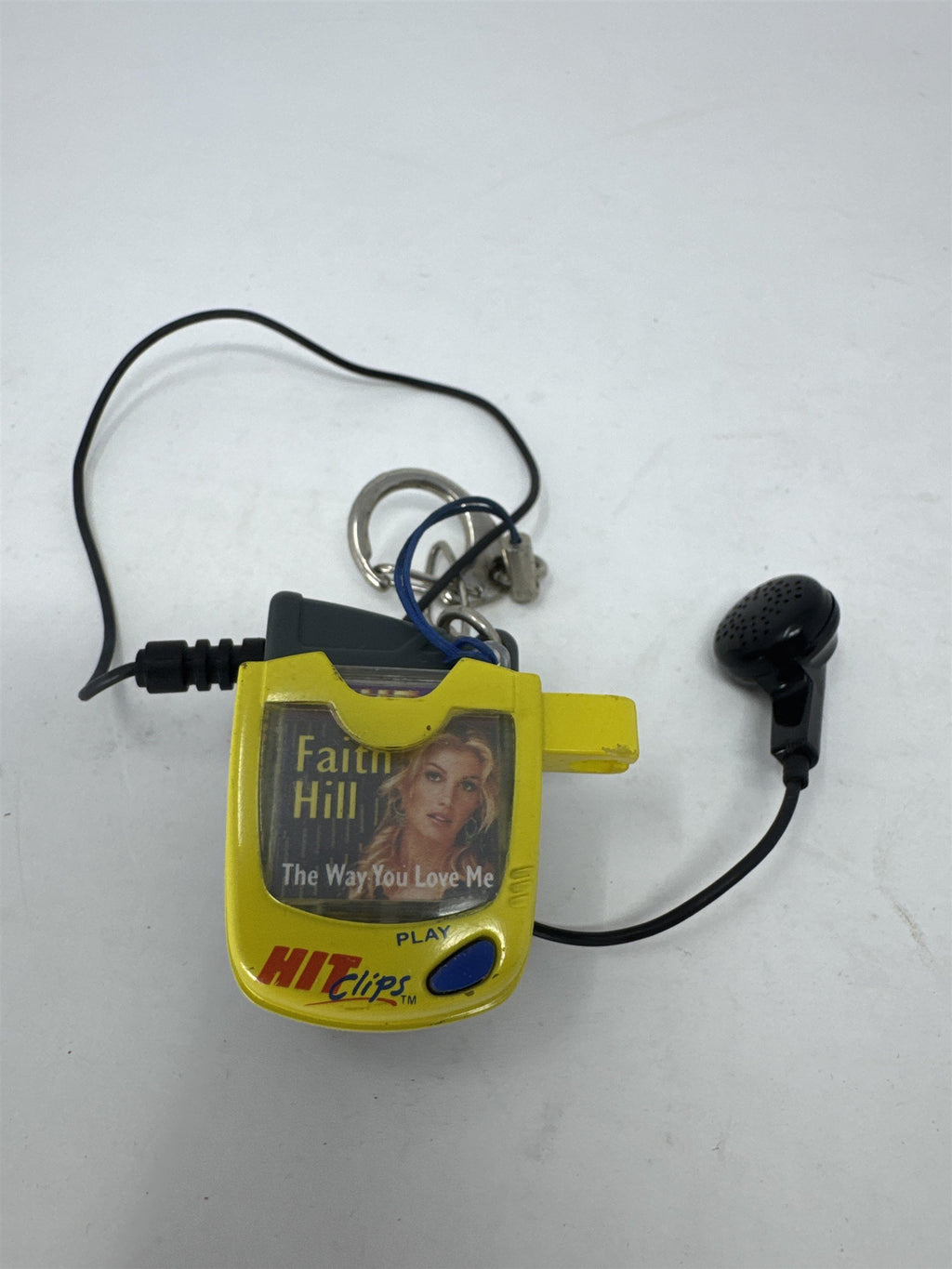 HIT Clips Yellow Music Player Vintage Toy /w Faith Hill The Way You Love Me Cart