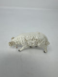 Vintage Hand Painted Porcelain Sheep Figurine Miniature Village Farm