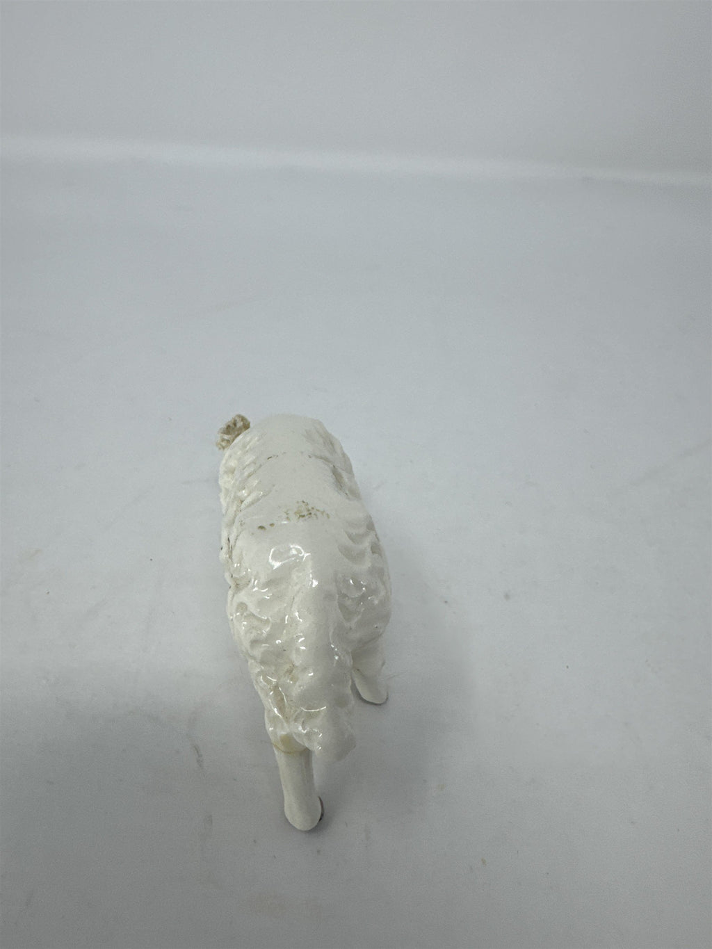 Vintage Hand Painted Porcelain Sheep Figurine Miniature Village Farm