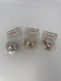 Lot of 3 Vintage 1980 1981 McCrory Christmas Jingle Bell Ornaments 50mm Taiwan