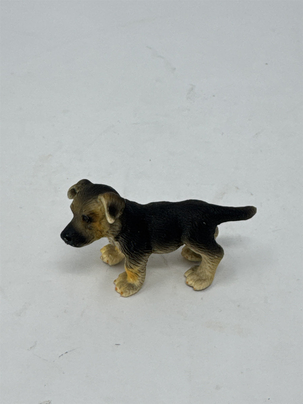 Vintage Am Limes German Shepherd Puppy Dog Figure Miniature Hand Painted
