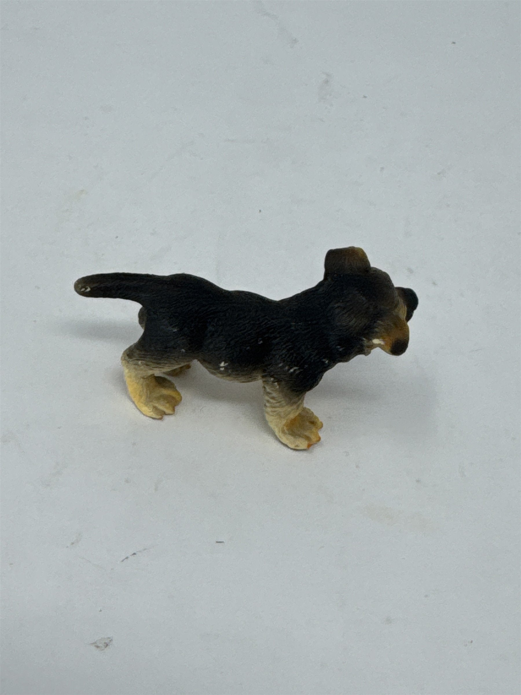 Vintage Am Limes German Shepherd Puppy Dog Figure Miniature Hand Painted