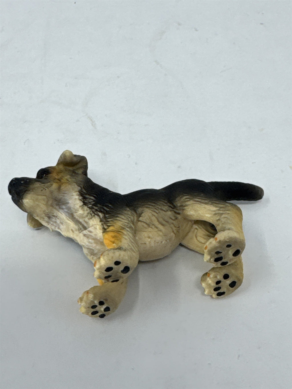 Vintage Am Limes German Shepherd Puppy Dog Figure Miniature Hand Painted