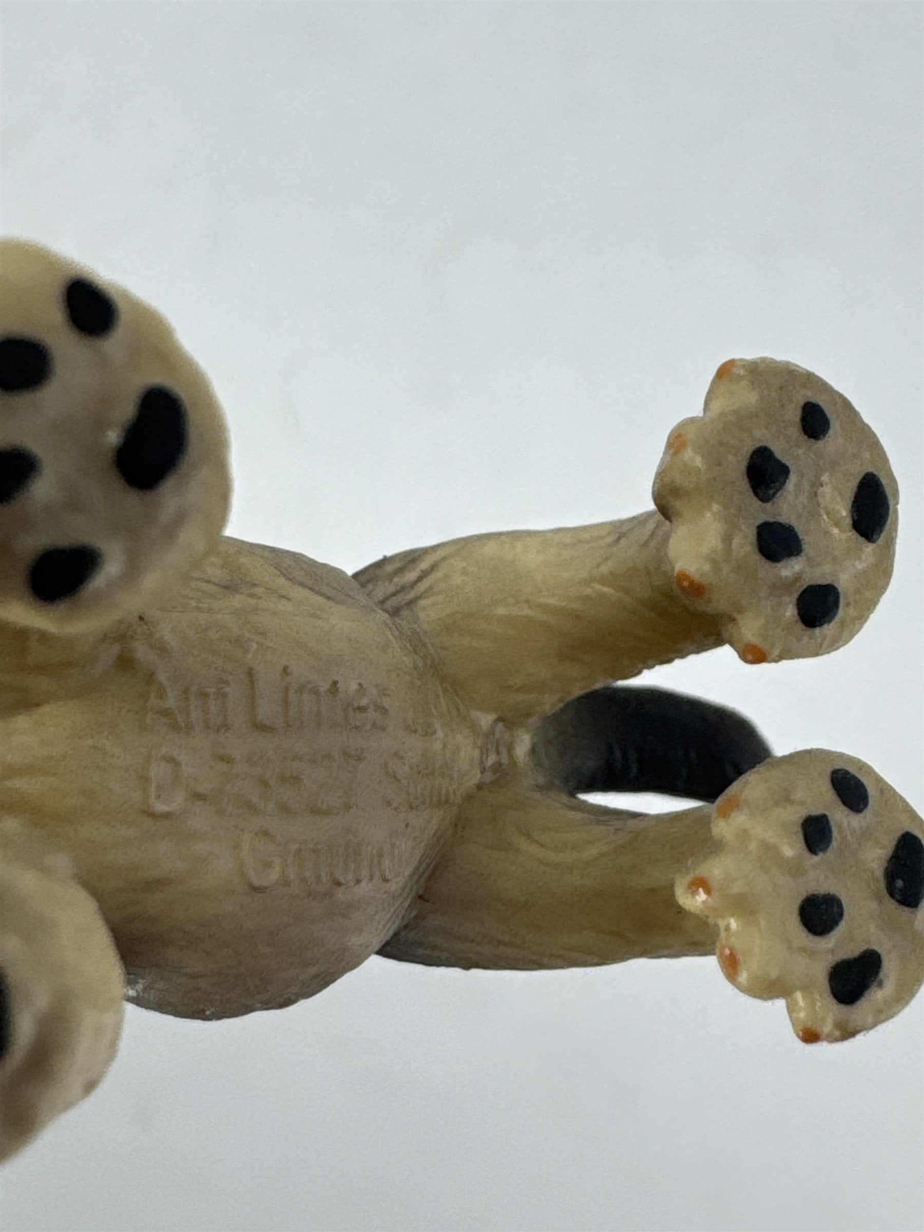 Vintage Am Limes German Shepherd Puppy Dog Figure Miniature Hand Painted
