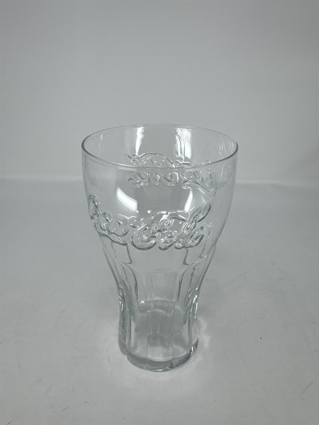 Coca Cola Coke Clear Glass 6" Tall Drinking Glass McDonalds Promo Vintage