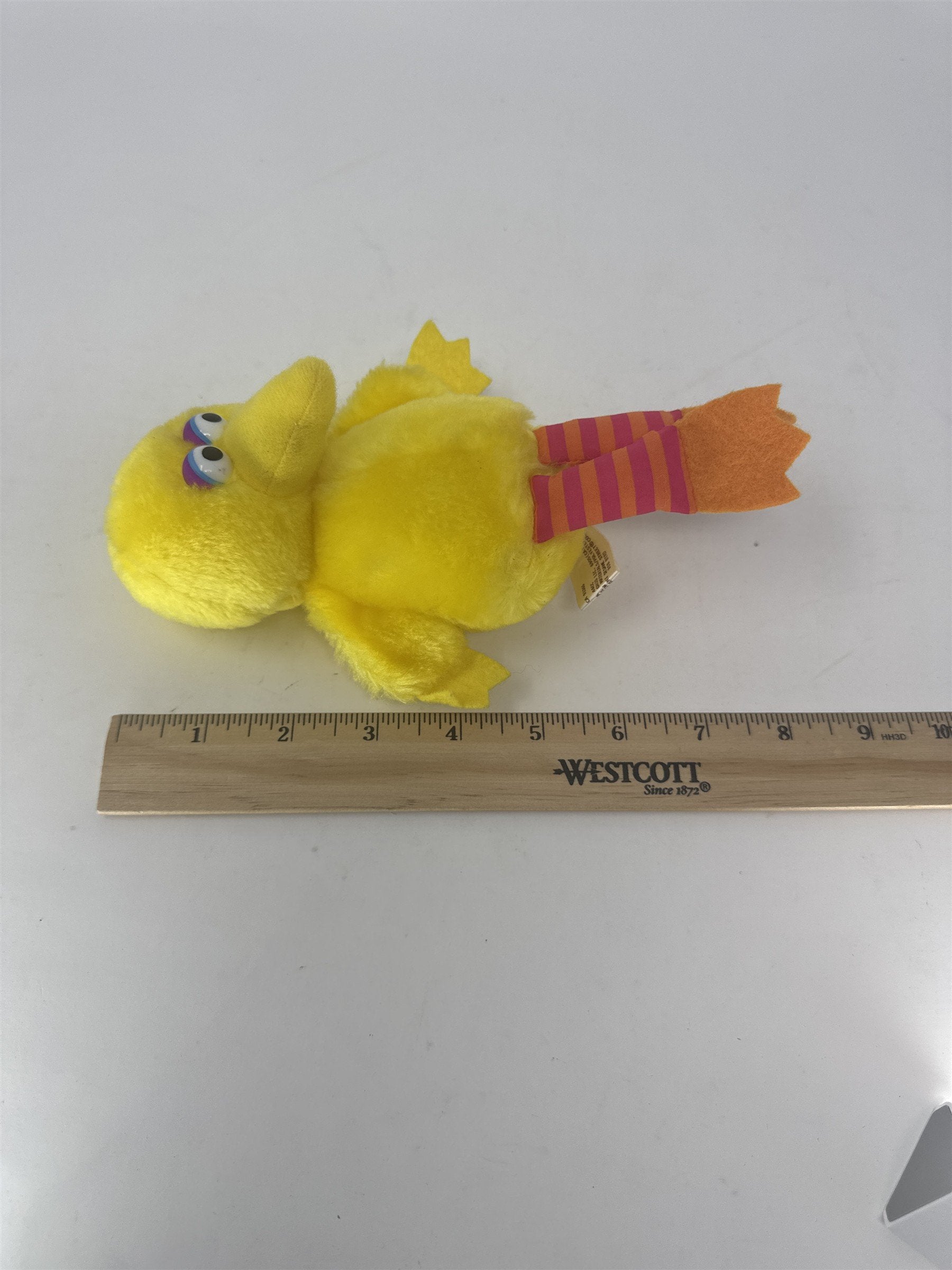 Applause Sesame Street Big Bird Plush Bean Bag Striped Legs Vintage Small Plush