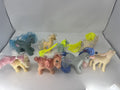 Lot of 8 Vintage My Little Pony G1 Toys Hong Kong Glitter Sparkle Felt & Mini
