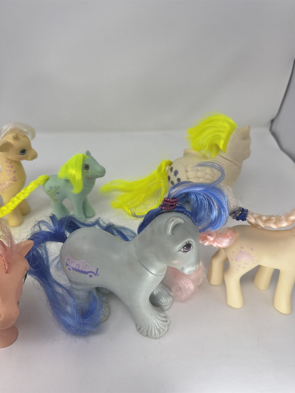Lot of 8 Vintage My Little Pony G1 Toys Hong Kong Glitter Sparkle Felt & Mini