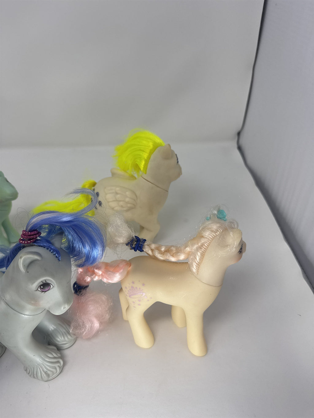 Lot of 8 Vintage My Little Pony G1 Toys Hong Kong Glitter Sparkle Felt & Mini