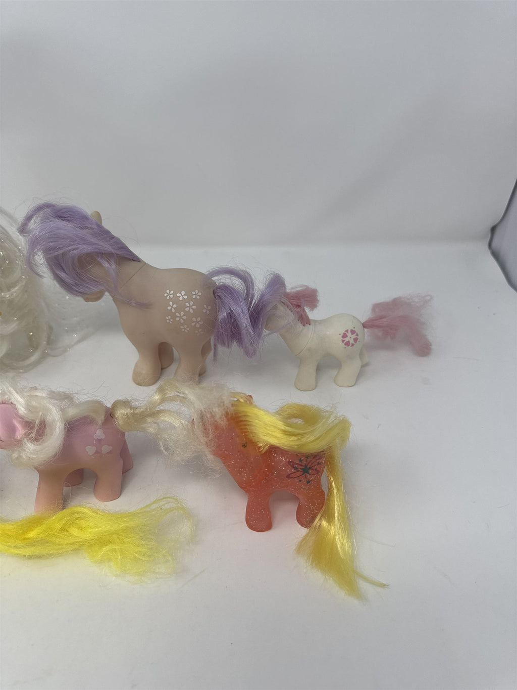 Lot of 9 Vintage My Little Pony G1 Toys Hong Kong Glitter Sparkle & Mini
