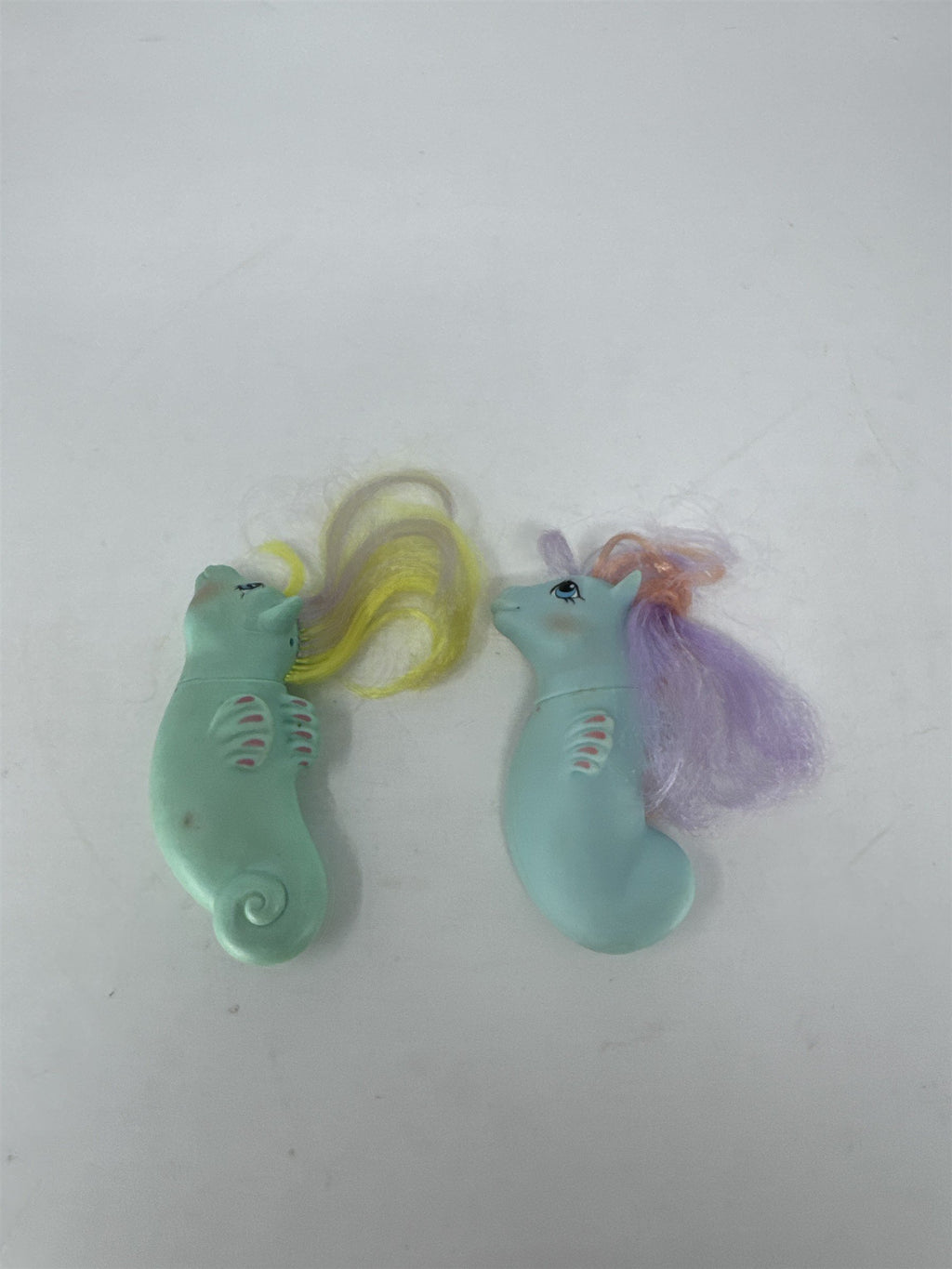 Vtg My Little Pony G1 Seahorses Hasbro Set of 2 Seahorse Toys