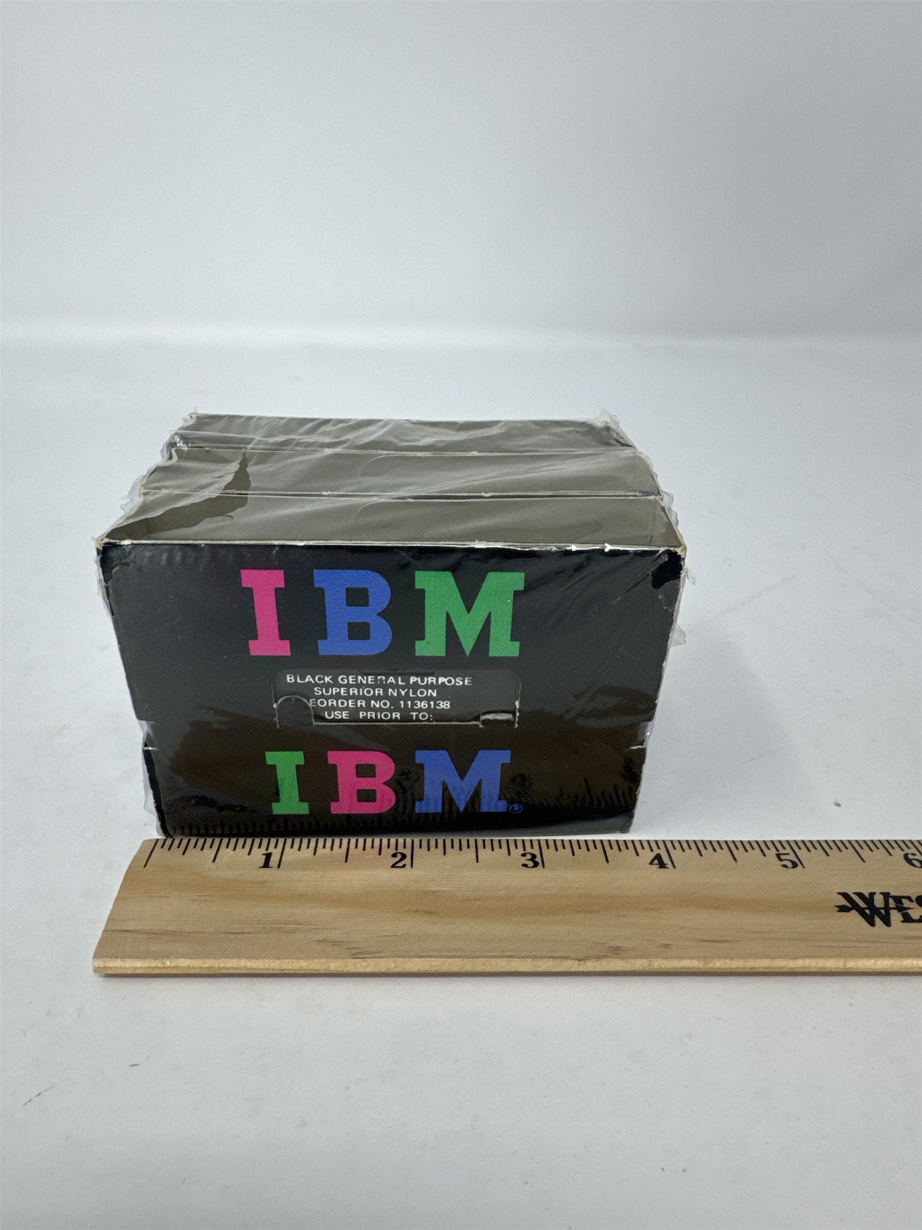 IBM Selectric Typewriter Ribbon Cartridge Set of 3 Black Nylon 1136138 Vtg
