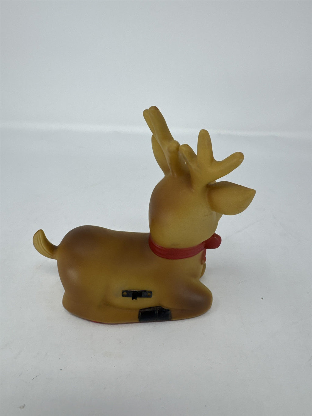 Vintage PVC Reindeer W/Nose Light Rudolph Red Nose Illuminated Christmas RARE!