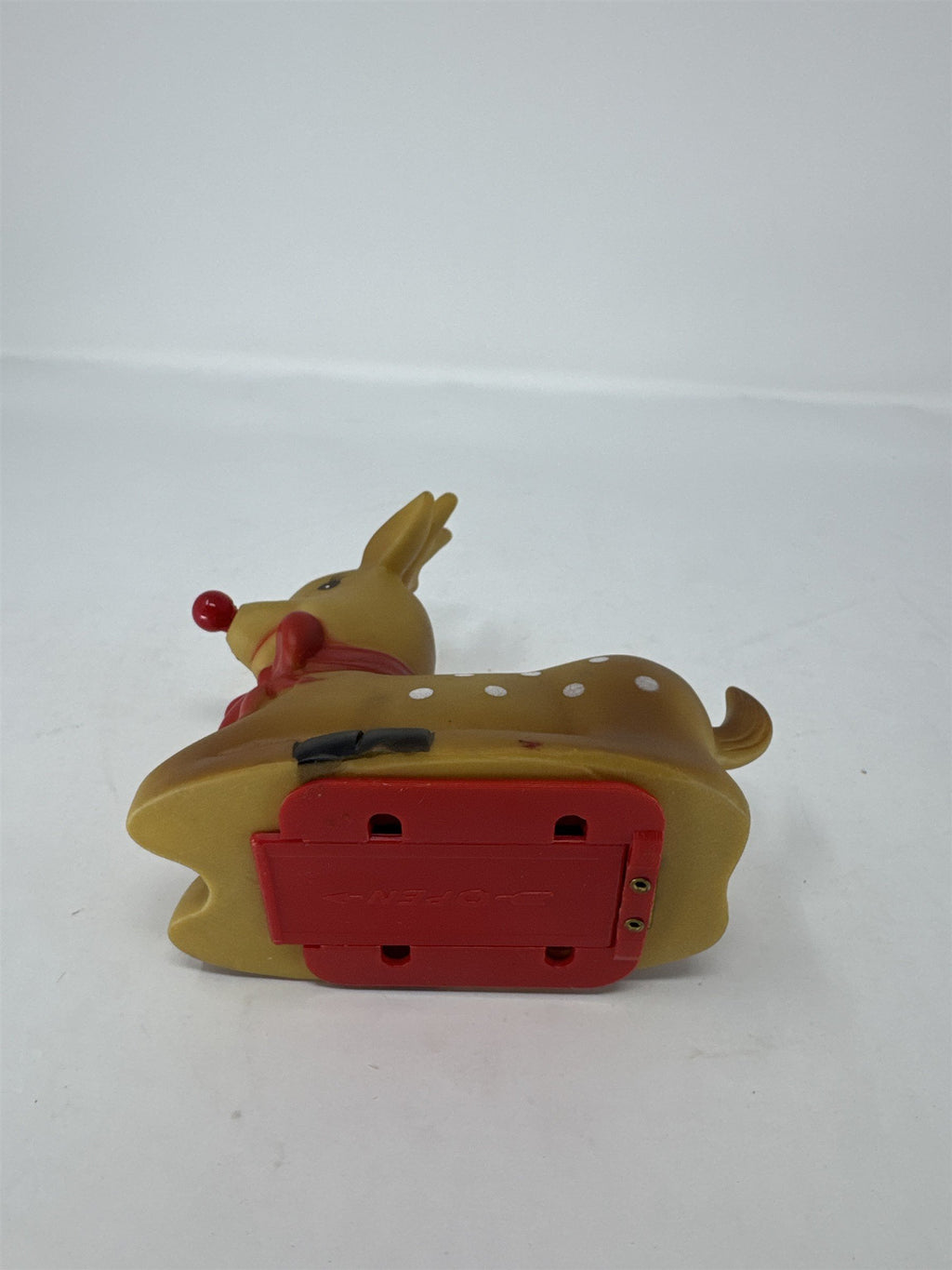 Vintage PVC Reindeer W/Nose Light Rudolph Red Nose Illuminated Christmas RARE!