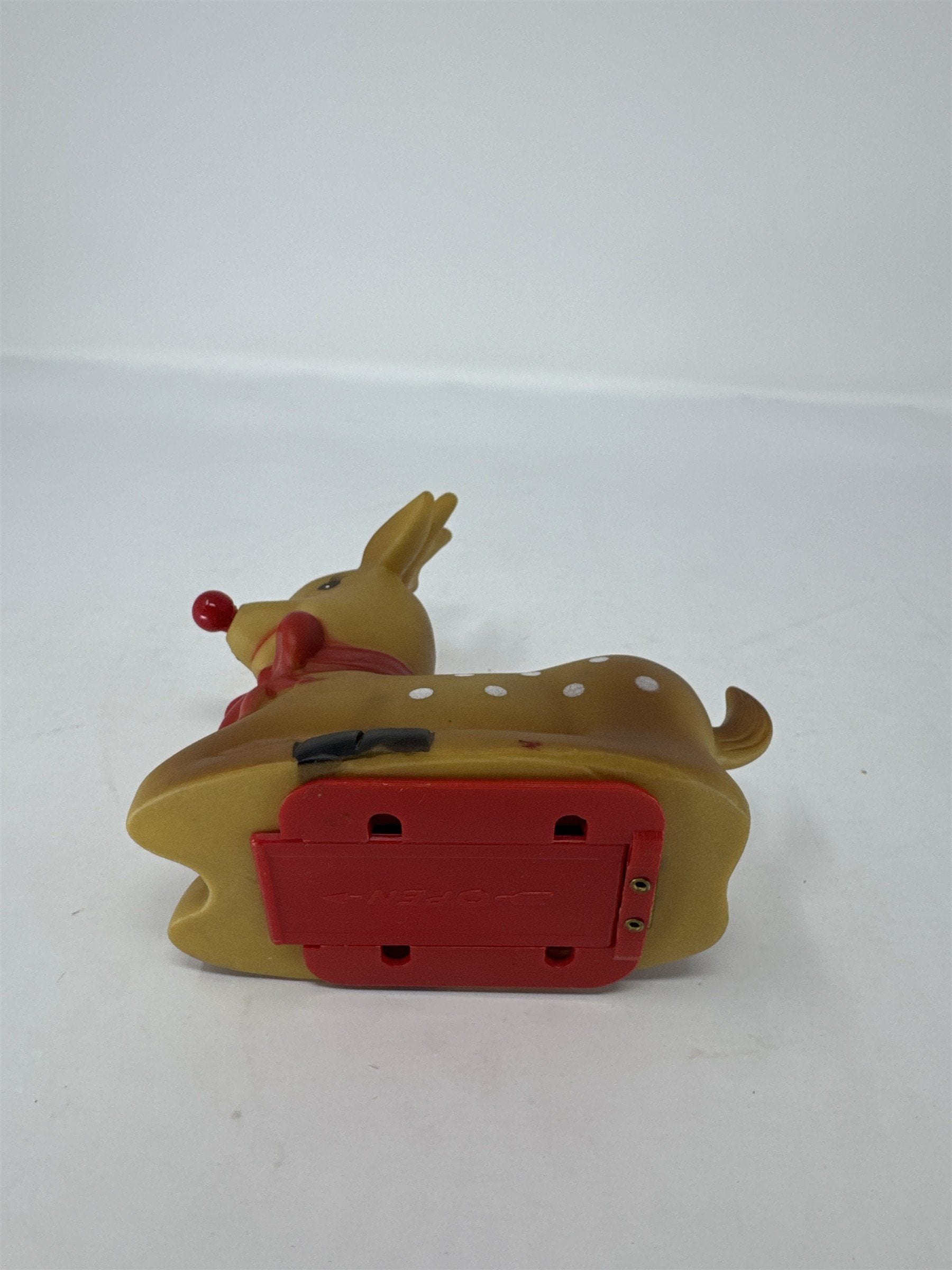 Vintage PVC Reindeer W/Nose Light Rudolph Red Nose Illuminated Christmas RARE!